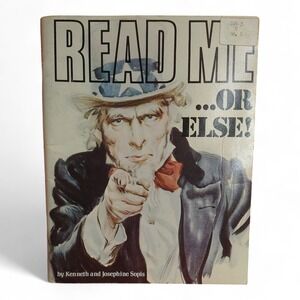 READ ME OR ELSE 1973 Paperback‎ Kenneth Josephine Sopis Holt Reinhart retro text